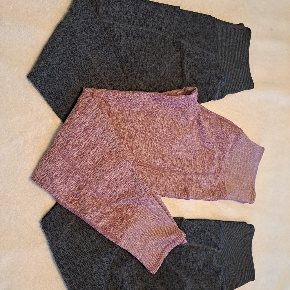 Kirkland Signature Heathered Mauve Active Leggings
